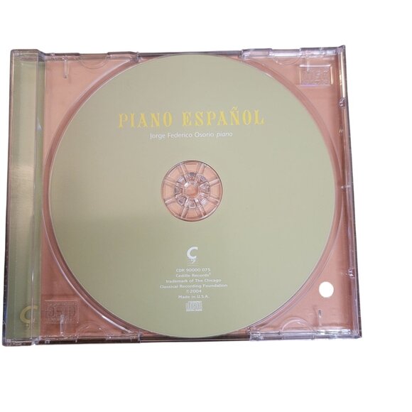 Piano Español CD By Jorge Federico Osorio Playing Albeniz Falla Granados & Soler - Picture 3 of 4
